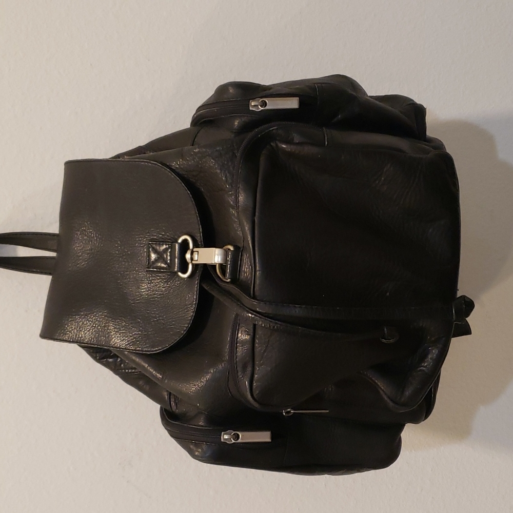 Genuine Leather Backpack Multi-Functional Elegant… - image 1